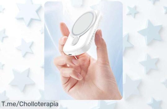 Batería externa inalámbrica Isix con súper carga rápida y sujeción magnética para iPhone, ¡precio rebajado y oferta limitada que no volverás a ver! Corre antes de que se agote este super chollo