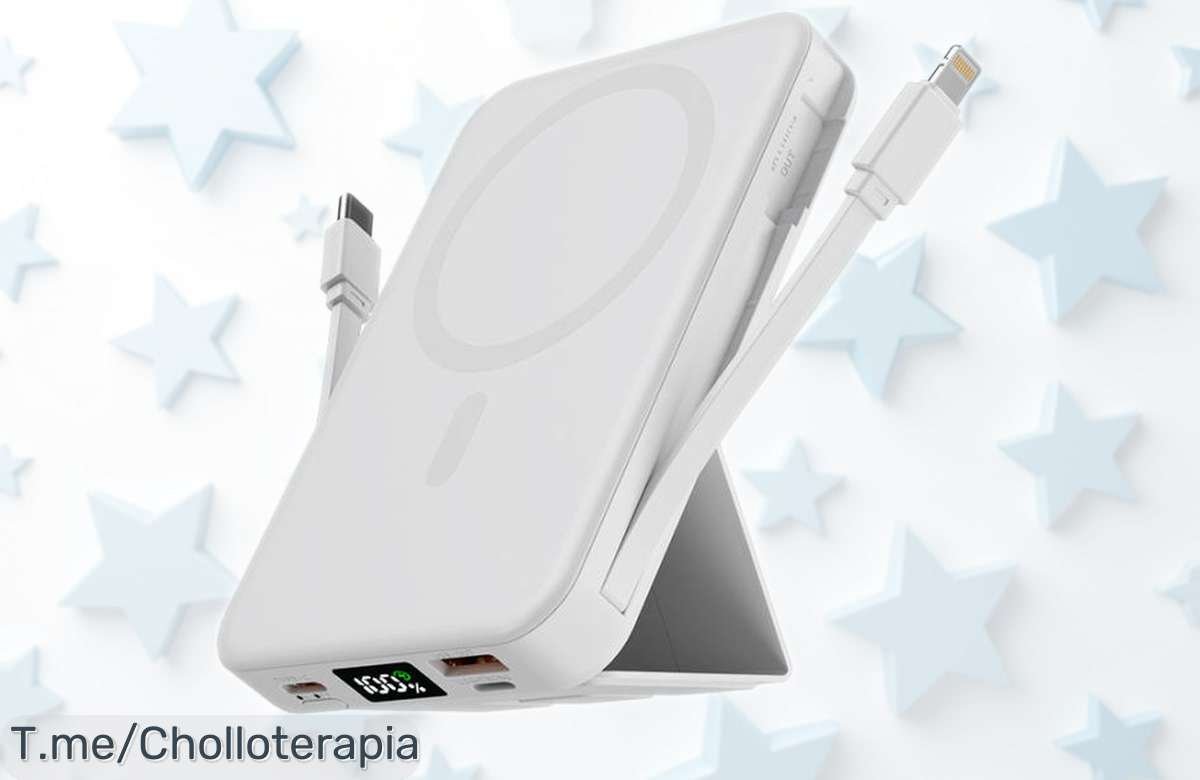 Batería portátil OPDOS Azmuth 10000mAh con carga rápida magnética para Magsafe y pantalla LED, rebajada al máximo por tiempo limitado ¡No dejes escapar esta oferta brutal que está volando!