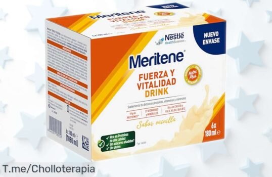 Batidos Meritene fuerza y vitalidad vainilla con proteína y vitaminas, menos fatiga y más energía 6 unidades rebajadas un ofertón que no durará ¡corre a conseguirlo ya!