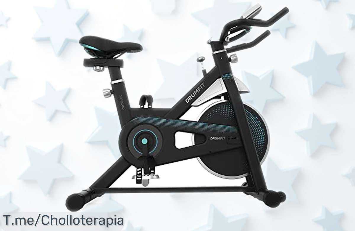 Bicicleta indoor Cecotec DrumFit 13000 con volante de 13 kg, pedaleo suave y pantalla LCD rebajada para que entrenes duro en casa sin gastar mucho corre que vuelan estas unidades a precio muy bajo
