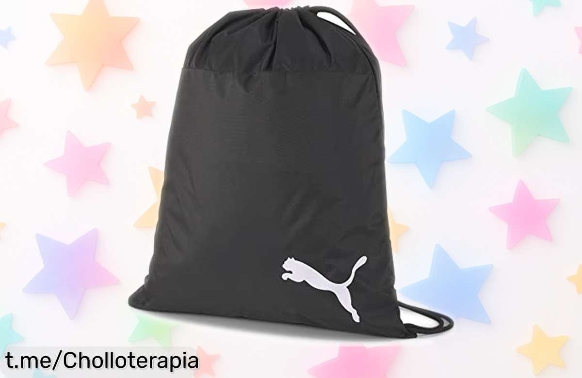 Bolsa de cuerdas Puma teamGOAL 23 con cierre rápido y doble cuerda para ajuste perfecto precio rebajado único que no volverás a ver chollazo limitado, ¡corre que están volando!