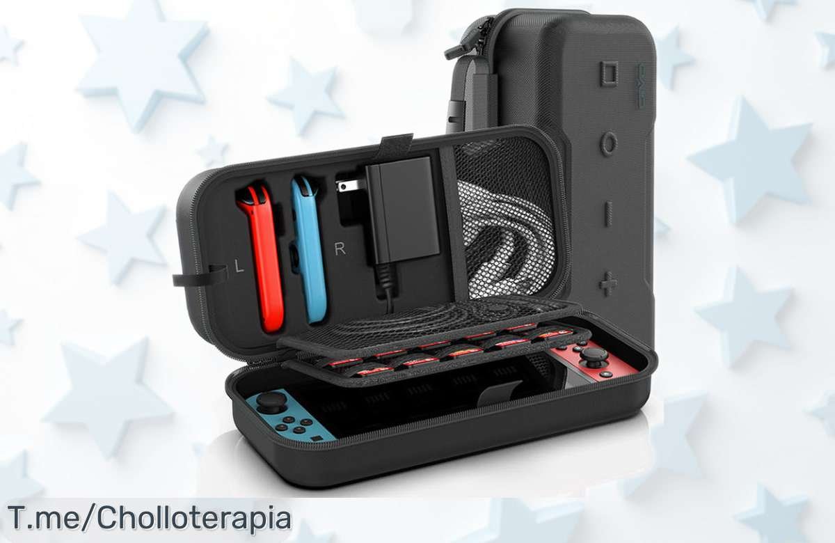 Bolsa grande para Nintendo Switch VAORLO con protección antiarañazos e impermeable, ahora a precio rebajado. Lleva tu consola segura y a prueba de todo donde quieras, ¡oferta limitada que no puedes dejar escapar!