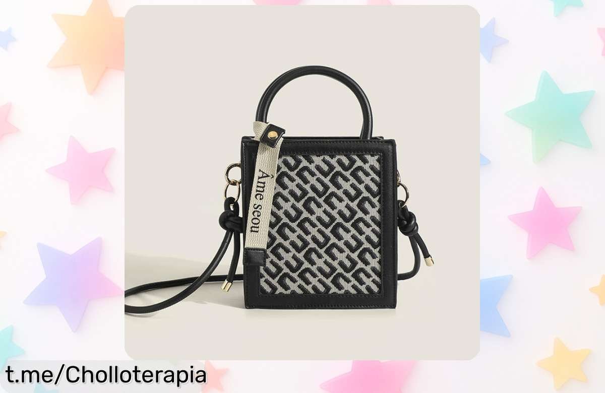 Bolso bandolera pequeña estilo francés para mujer con diseño exclusivo de verano, ahora rebajado y en stock limitado ¡cómpralo ya antes que se agote este super chollo irresistible!