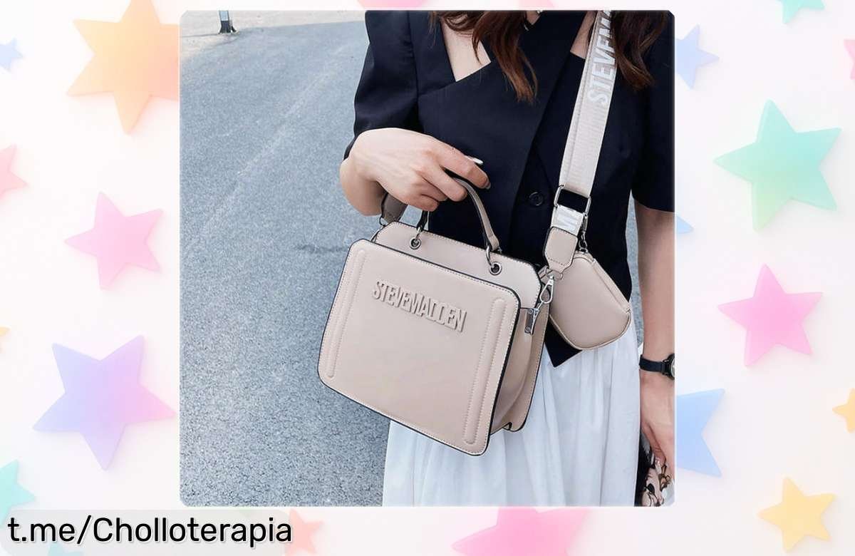 Bolsos tote para mujer con bandolera convertible y monedero incluido, precio rebajado de locura que no puedes dejar escapar ¡Corre que vuelan!