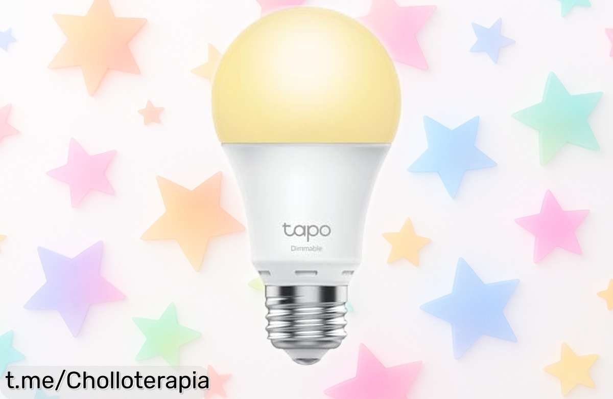 Bombilla LED inteligente Tapo TAPOL510E2pack con voz y regulable, ahora a un precio rebajado que no verás otra vez ¡Dale luz a tu hogar con este super chollo por tiempo limitado! No dejes escapar estas 2 unidades ideales para transformar tu ambiente ya