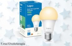 Bombilla LED inteligente Tapo TPLink L510E con wifi y control por voz en oferta rebajada para iluminar tu casa al instante desde el móvil, ¡aprovecha ya este super chollo antes de que se acabe!