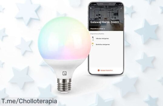 Bombilla led Zigbee Garza Smart con cambio de color y control por voz precio rebajado que vuela rápido no pierdas este súper chollo con luz regulable sin parpadeos