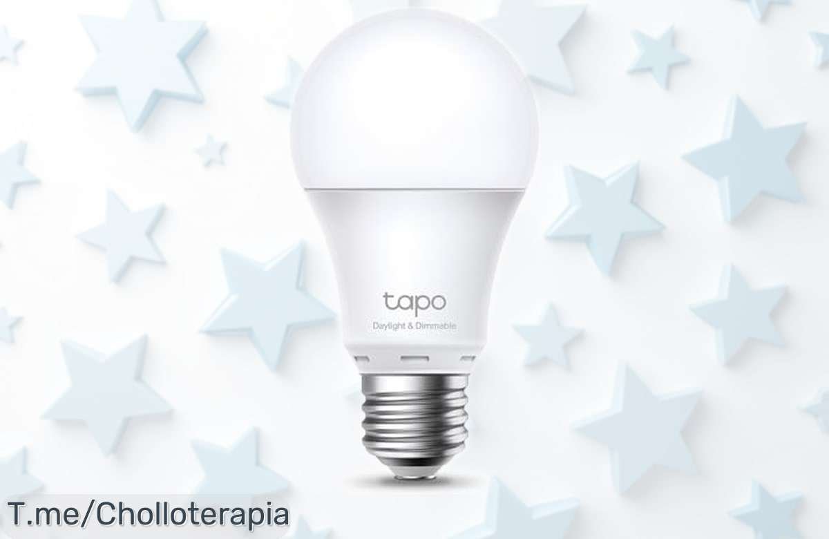 Bombilla led inteligente Tapo TPLink L520E con blanco neutro 4000K regulable: controla tu luz desde el móvil sin líos y aprovecha la rebaja brutal que está volando, ¡córrele antes de que se acabe este ofertón limitado!