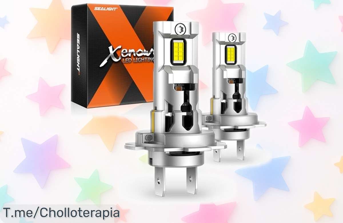 Bombillas LED para coche Sealight H7 con luz blanca súper potente y fácil montaje, ahora rebajadas por tiempo limitado – mejora tu visión al máximo sin complicaciones ¡corre que vuelan!