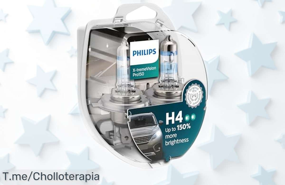 Bombillas Philips XtremeVision Pro150 H4 con luz 150% más potente y alcance brutal de 70 m, precio rebajado que vuela ¡No pierdas este ofertón insuperable que está volando ya!