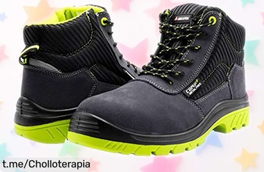 Bota de seguridad Bellota 7230944S1P con puntera reforzada y suela antideslizante, ligero y fuerte a tope, precio rebajado que no volverás a ver ¡Hazte ya con este super chollo antes de que desaparezca!