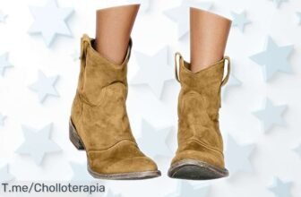 Botas cowboy para mujer con tacón bajo estilo biker y caña ancha perfectas para invierno rebajadas hasta volar, una oportunidad única que desaparece rápido ¡consíguelas ya antes de que se acaben!