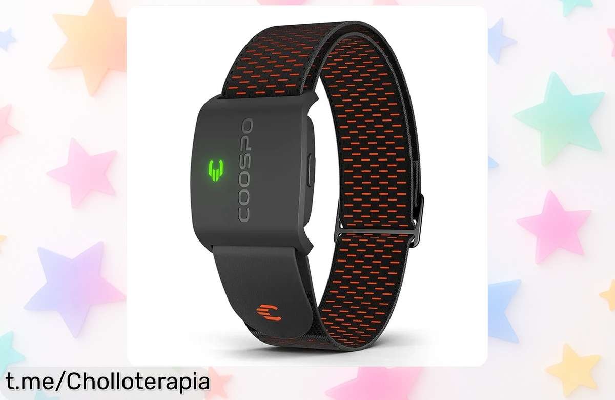 Brazalete monitor de ritmo cardíaco COOSPO HW9 con sensor top para fitness y bici, ¡reducido a precio muy bajo por tiempo limitado! Súper chollo que conecta fácil con Peloton y Zwift, tu mejor aliado en cada entrenamiento Corre que vuela la oferta
