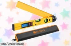 Buscador de ángulo digital Neoteck 225° con pantalla retroiluminada y bloqueo firme para proyectos perfectos precio rebajado, auténtico ofertón que tu caja de herramientas estaba pidiendo ¡no lo dejes escapar!