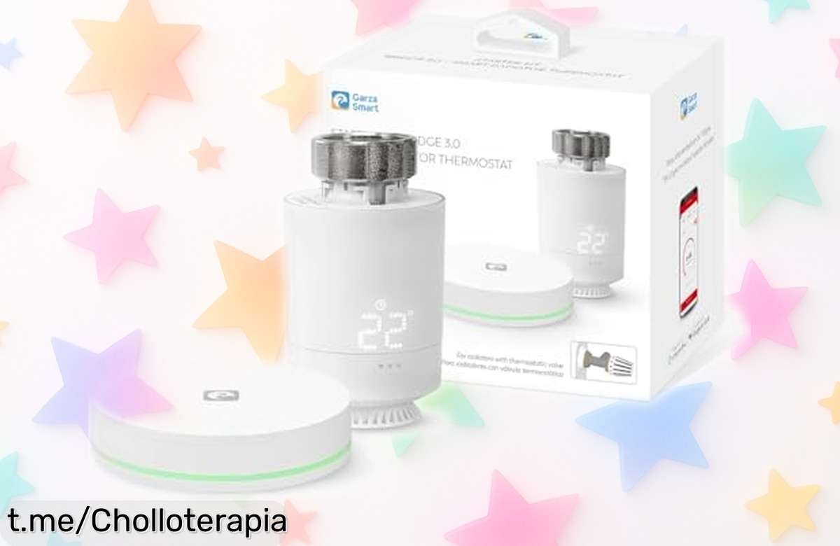 Cabezal termostático inteligente Garza Zigbee 3.0 con bridge precio rebajado controla tu calefacción desde el móvil y Alexa chollazo fácil y listo para usar ¡corre que vuelan!