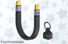 Cable USB-C corto BUZUYIWAR 240 W con carga rápida y vídeo 8K supervelocidad para datos que no creerás, oferta limitada con precio rebajado ¡No lo dejes escapar!