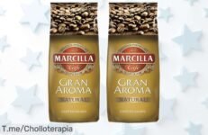 Café Marcilla en grano 2 kg pack doble con precio rebajado impresionante para que disfrutes un aroma y cuerpo perfectos sin pagar de más ¡corre que esta oferta limitada volará!