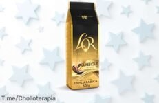Café en grano natural L'OR Espresso Classique 500g con sabor suave y cremoso, intensidad perfecta para el mejor espresso precio rebajado que no dura aprovecha este ofertón único ya mismo antes de que desaparezca