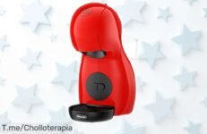 Cafetera de cápsulas De'Longhi Nescafé Dolce Gusto Piccolo XS EDG210B con calentado súper rápido y 15 bares para un café irresistible precio rebajado que no volverás a ver ¡date prisa que vuelan!