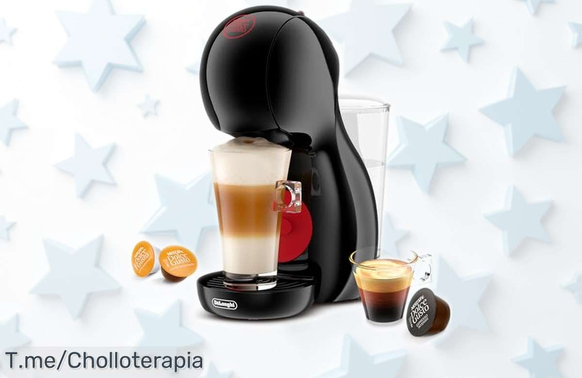 Cafetera de cápsulas De’Longhi Nescafé Dolce Gusto Piccolo XS con 15 bares y diseño compacto a precio rebajado, un super chollo para saborear cafés potentes ya mismo ¡Date prisa que vuelan!
