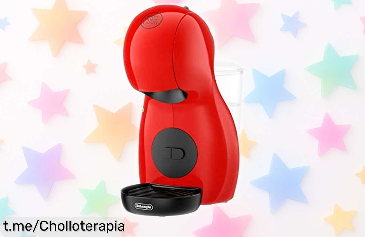 Cafetera de cápsulas súper compacta De’Longhi Dolce Gusto Piccolo XS con sistema Thermoblock para café listo al instante y sin goteos, a un precio rebajado que solo dura poco ¡date prisa antes de que desaparezca este ofertón!