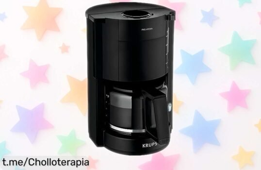 Cafetera de filtro Krups ProAroma con sabor intenso y diseño negro elegante a precio rebajado disfruta una resistencia que dura un montón aprovecha ya este super chollo antes de que se agote