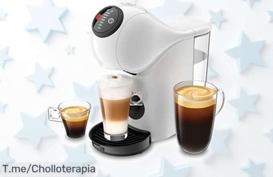 Cafetera espresso automática Nescafé Dolce Gusto Krups Genio S con crema densa en 30 segundos, diseño blanco y precio rebajado ¡date prisa que vuelan estas unidades!