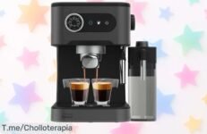 Cafetera express Cecotec Power Espresso 20 Pro con 20 bares y vaporizador potente para cappuccinos cremosos al instante aprovecha este precio rebajado espectacular que vuela rápido no lo dejes escapar lleva el café profesional a casa ya