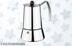 Cafetera italiana Monix Eterna de acero inoxidable para 4 a 10 tazas con precio rebajado brutal, un super chollo que no puedes dejar pasar ¡Consigue el café perfecto en casa antes de que esta oferta se esfume!