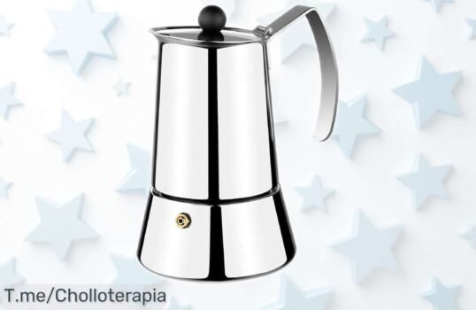 Cafetera italiana Monix Eterna de acero inoxidable para 4 a 10 tazas con precio rebajado brutal, un super chollo que no puedes dejar pasar ¡Consigue el café perfecto en casa antes de que esta oferta se esfume!