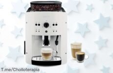 Cafetera superautomática Krups Roma con molinillo y vapor para leche rebajada a precio loco disfruta ya del café perfecto en casa sin líos ¡corre que vuelan las unidades!