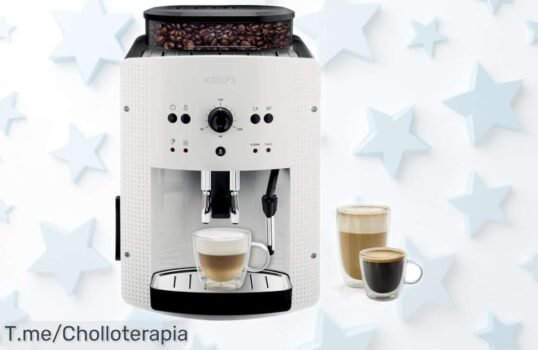 Cafetera superautomática Krups Roma con molinillo y vapor para leche rebajada a precio loco disfruta ya del café perfecto en casa sin líos ¡corre que vuelan las unidades!