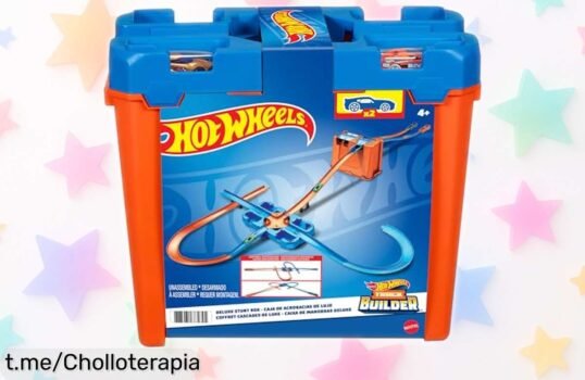 Caja de acrobacias Deluxe Hot Wheels con 3 formas increíbles de jugar y un precio rebajado que no se ve todos los días; diversión sin parar, ¡corre antes de que esta super oferta desaparezca!