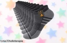 Calcetines tobilleros Stoeury hombre 6 pares súper transpirables y antiampollas con soporte para correr, rebajados a un precio loco, ¡no dejes escapar este ofertón que vuela!