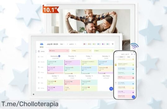 Calendario digital inteligente TABWEE P10 con wifi, conecta a tu familia y organiza tu día sin líos; aprovecha la rebaja brutal que está volando, es un super chollo único para llevar ya casa con ese precio muy bajo imposible de hallar después
