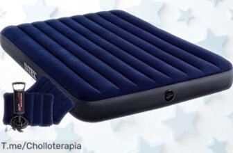 Cama de aire Intex Classic Downy súper resistente y rápida de inflar con descuentazo brutal, últimas unidades a precio rebajado que te dejarán sin palabras ¡No pierdas esta oportunidad única y llévate ya la tuya antes de que vuelen!
