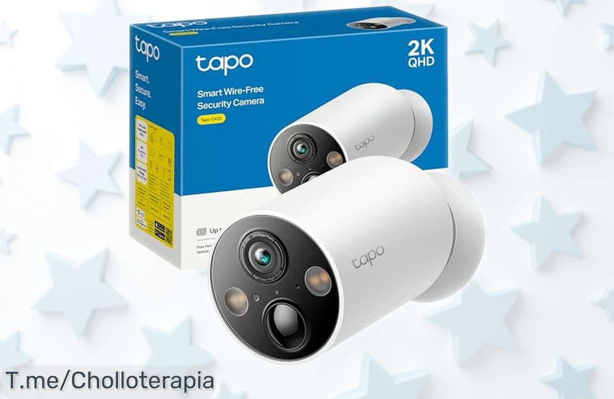 Cámara WiFi Tapo C425 con visión nocturna a color y detección inteligente 2K calidad QHD en un super chollo que no puedes dejar pasar, su precio rebajado crea una caída brutal por tiempo limitado ¡Corre que vuelan!