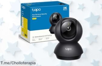 Cámara de seguridad interior Tapo C2112K con visión súper amplia y aviso si tu bebé llora, rebajada en un super chollazo que no puedes dejar pasar ¡quedan pocas unidades a precio muy bajo!