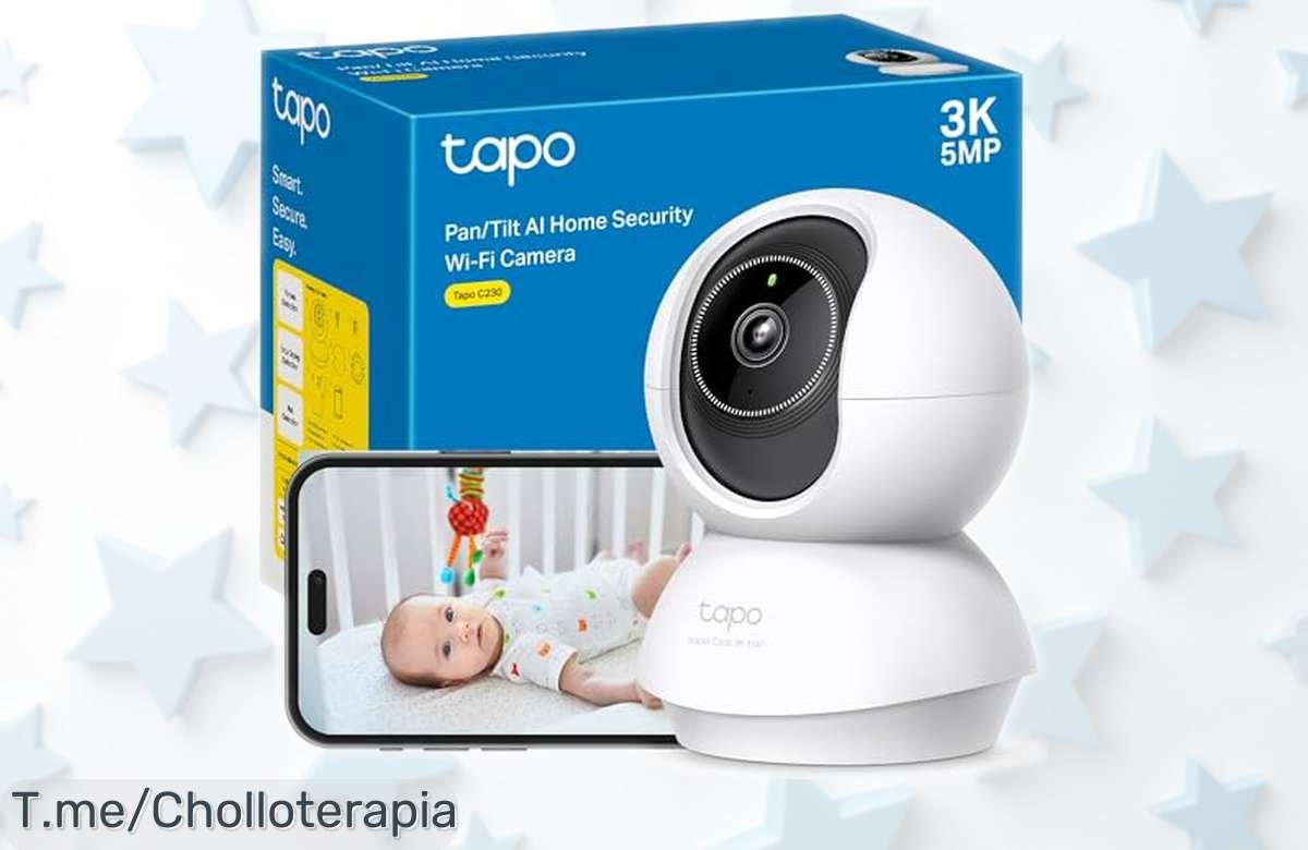 Cámara de vigilancia Tapo C230 con giro 360º y visión 3K ultranítida rebajada, detección inteligente que espanta intrusos en segundos y audio bidireccional para proteger tu casa ya mismo ¡no pierdas este ofertón limitado!