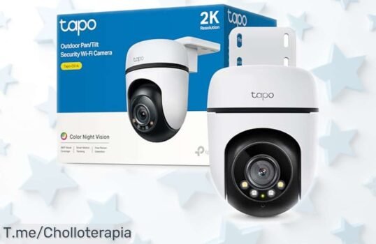 Cámara de vigilancia WiFi Tapo C51A para exteriores con visión 360° y nocturna a todo color, seguimiento activo y detección inteligente, precio rebajado de locura por tiempo limitado ¡No la dejes escapar!