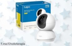 Cámara de vigilancia WiFi interior 360° Tapo C200C con visión nocturna y alertas inteligentes a precio rebajado chollazo, controla tu casa desde el móvil ¡sólo quedan unidades! Corre que no se repite esta caída de precio espectacular