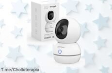 Cámara de vigilancia wifi interior Grifema GD701 con visión nocturna y detección humana, rebajada para que cuides tu hogar sin quedarte atrás ¡Consigue esta oferta limitada antes de que se agote!