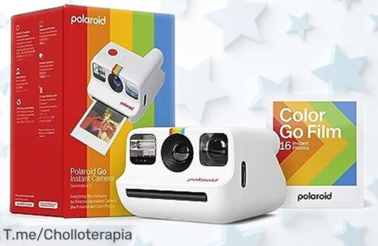 Cámara instantánea Polaroid Go generación 2 con doble exposición y temporizador, ahora a precio rebajado ¡un ofertón para que captures momentos únicos al instante! Corre que vuelan porque esta oferta limitada desaparece ya mismo