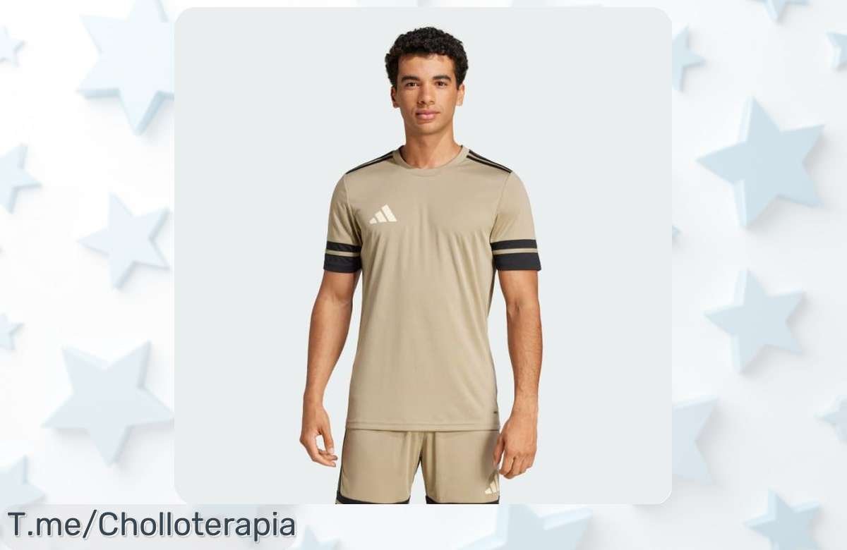 Camiseta Adidas Squa25 V25 marrón para entrenar con estilo y resistencia precio rebajado brutal que vuela chollazo irresistible pídela ya antes de que se agoten