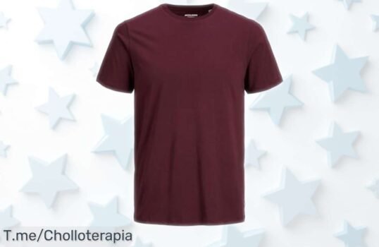 Camiseta Jack & Jones Jjeorganic Basic Tee Ss Oneck para hombre con diseño clásico y tacto suave a un precio rebajado que no repetirán ¡pocas unidades, aprovecha este super chollo antes de que desaparezca!