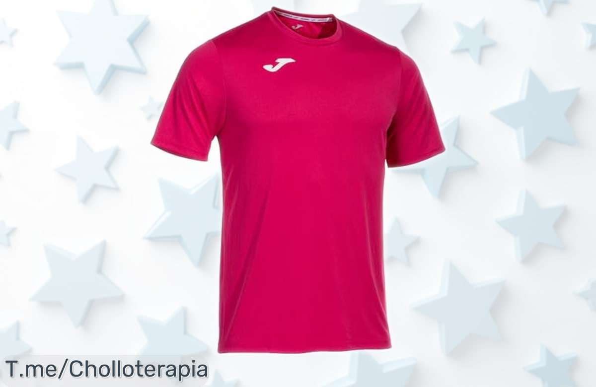 Camiseta Joma Combi M/C para hombre en llamativo fucsia con secado rápido y durabilidad TOP precio rebajado que no dura mucho date prisa antes de que desaparezca este ofertón del verano
