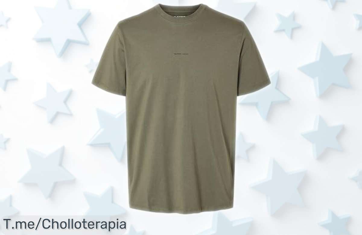 Camiseta Selected Homme Slhaspen Print SS Oneck para hombre con caída de precio brutal y corte impecable que sienta genial en cualquier plan ¡Consigue este super chollo antes de que desaparezca!
