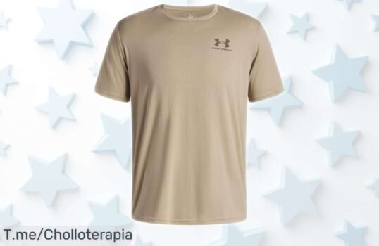 Camiseta Under Armour Sportstyle para hombre ligera y con logo suave, chollazo en precio rebajado que no dura, ¡aprovecha ya este ofertón exclusivo y lleva tu estilo urbano sin vaciar la cartera!