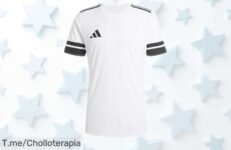 Camiseta adidas hombre Squadra25 con tecnología AEROREADY que te mantiene fresco, ahora rebajada en un super chollo exclusivo y por tiempo limitado ¡date prisa antes de que se acabe!