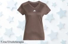 Camiseta adidas mujer AEROREADY con ajuste perfecto y soporte extra en precio rebajado que no vas a creer, oferta temporal que vuela ¡corre antes de que desaparezca este super chollo!